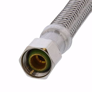 Picture of 3/8" Compression x 3/8” Compression x 20” Braided Stainless Steel Dishwasher Connector