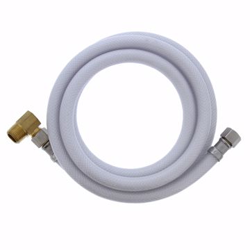 Picture of 3/8" Compression x 3/8" Compression x 72” Flexible Vinyl Dishwasher Connector with 3/8” MIP 90° Elbow