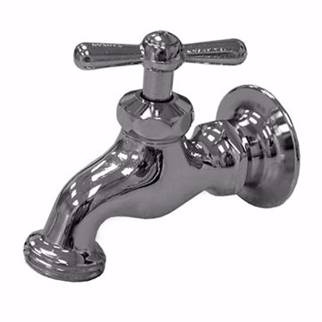Picture of 1/2" FIP Chrome Plated Single Kitchen Sink Faucet with Fixed Flange