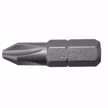 Picture of Phillips Bit, Insert Type, #2 Point, 1/4" Hex, 1" Long