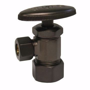 Picture of 5/8" OD Comp x 3/8" OD Comp Multi-Turn Angle Supply Stop Valve, Oil Rubbed Bronze