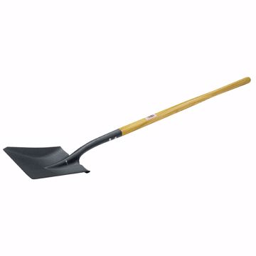 Picture of Economy Wood Handle Shovel, Long Handle, Square Point