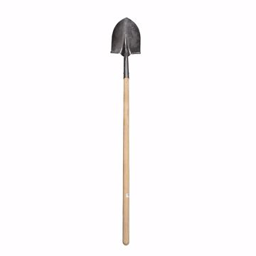 Picture of Economy Wood Handle Shovel, Long Handle, Round Point, AMES #15-047