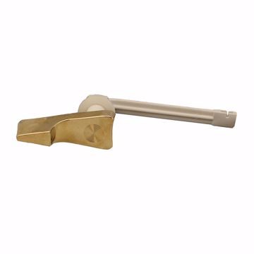 Picture of Polished Brass Decorative Tank Trip Lever for American Standard® 4" ABS Plastic Arm, Spud and Nut for Beaded Chain