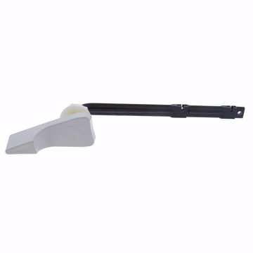 Picture of White Decorative Tank Trip Lever For American Standard® ABS Plastic arm, spud and nut for Plebe™ and Cadet®