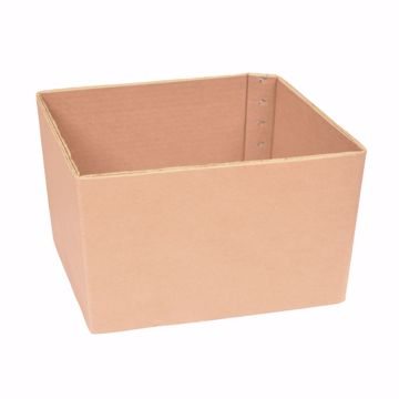 Picture of 12" L x 8" W x 8-1/2" D Cardboard Tub Box, Wax Coated