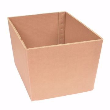 Picture of 14 1/2” L x 11 5/16” W x 6” D Cardboard Tub Box, Wax Coated