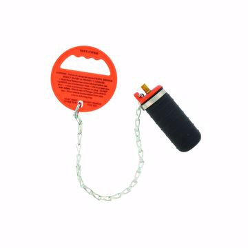 Picture of 1-1/2" Pressure Relief Pneumatic Test Plug with Chain