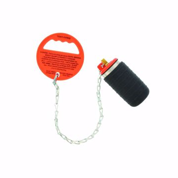 Picture of 2" Pressure Relief Pneumatic Test Plug with Chain