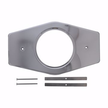 Picture of Single Handle Stainless Steel Remodel Trim Plate with Mounting Hardware
