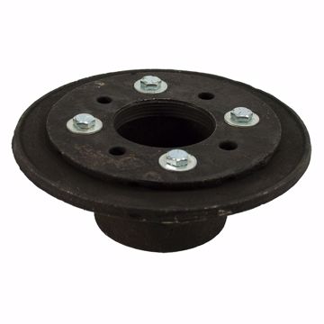 Picture of 2” No Hub Cast Iron Shower Drain with Clamp Ring and Bolts