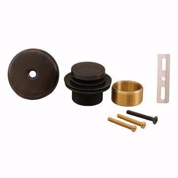 Picture of Old World Bronze One-Hole Toe Touch Tub Drain Trim Kit