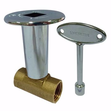 Picture of Chrome Plated Straight Standard Log Lighter Valve