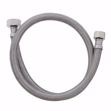 Picture of 1/2" Compression x 1/2" FIP x 30” Braided Stainless Steel Faucet Connector