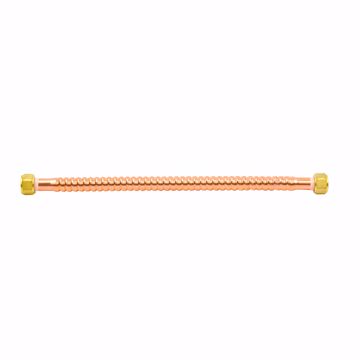 Picture of 3/4" FIP  x 18" Copper Corrugated Water Heater Connector