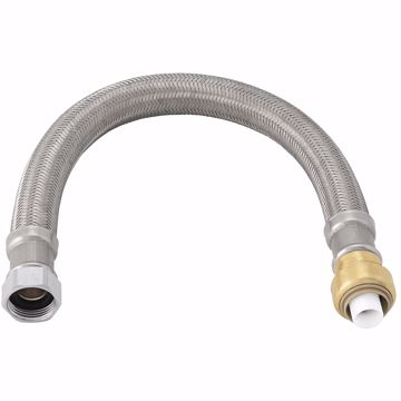 Picture of 3/4" x 3/4" FIP x 18" PlumBite® Push On Water Heater Connector