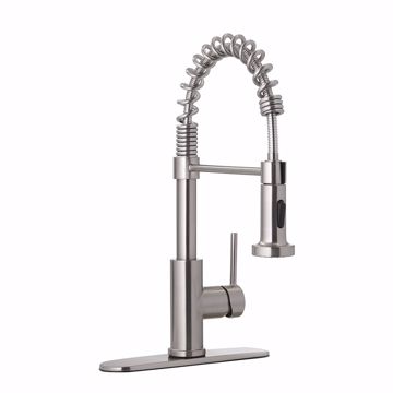 Picture of Stainless Steel Spring Neck Pull-Down Kitchen Faucet