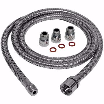 Picture of Polished Chrome Replacement Hose for Pull-Out Kitchen Faucets
