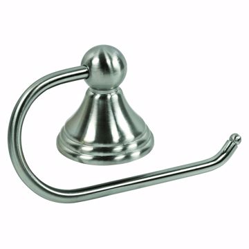 Picture of Brushed Nickel Concealed Mount Bell Post Euro-style Toilet Paper Holder