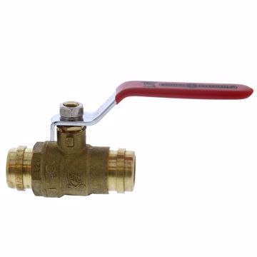 Picture of 1/2" Full Port Brass Ball Valve with CPVC Connection
