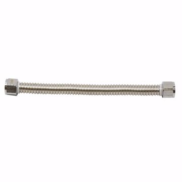 Picture of 3/4" FIP x 3/4" FIP x 12" Stainless Steel Corrugated Water Heater Connector