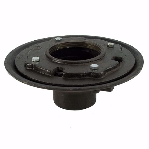 Picture of 3" No Hub Heavy Duty Drain Body with 10-1/2" Pan - 3-1/2" Height
