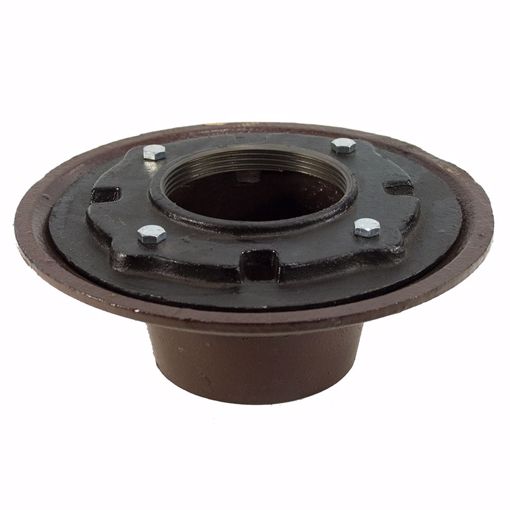 Picture of 3" Inside Caulk Heavy Duty Drain Body with 10-1/2" Pan - 3-1/2" Height