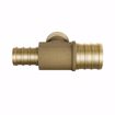 Picture of 3/4" x 1/2" x 3/4" F1807 Brass PEX Reducing Tee, Bag of 25