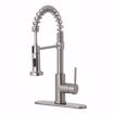 Picture of Stainless Steel Spring Neck Pull-Down Kitchen Faucet