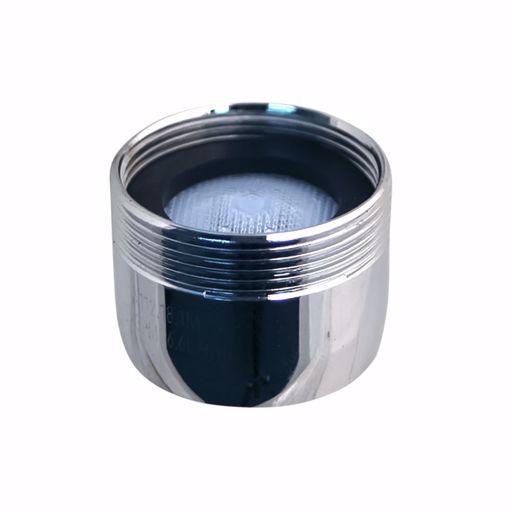 Picture of Chrome Plated Dual Thread 15/16" - 27T Large Male x 55/64"- 27T Large Female Non-Slotted 1.8 GPM Aerator, Pack of 12