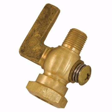 Picture of 1/8" Air Cock, FNPT x MNPT Hexagon Shoulder, Lever Handle