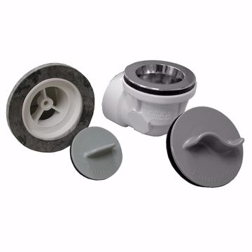 Picture of Chrome Plated One-Hole Rough-In Bath Waste Kit with Lift and Turn Drain and Test Kit, PVC