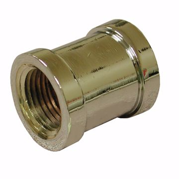 Picture of 3/4" Chrome Plated Bronze Coupling