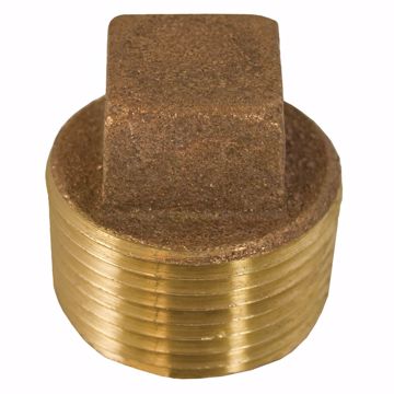 Picture of 1-1/4" Bronze Cored Plug with Square Head