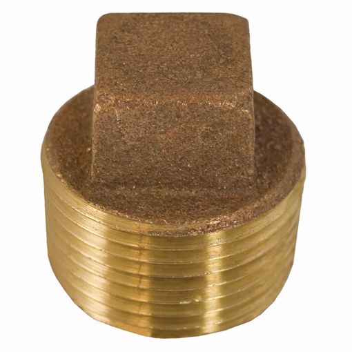 Picture of 1-1/4" Bronze Cored Plug with Square Head