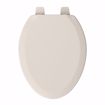 Picture of Bone Deluxe Molded Wood Toilet Seat, Closed Front with Cover, Elongated