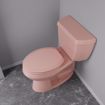 Picture of Venetian Pink Deluxe Molded Wood Toilet Seat, Closed Front with Cover, Elongated