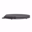 Picture of Black Deluxe Molded Wood Toilet Seat, Closed Front with Cover, Elongated