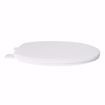 Picture of White Standard Plastic Toilet Seat, Closed Front with Cover, Round