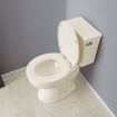 Picture of Bone Standard Plastic Toilet Seat, Closed Front with Cover, Round