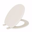 Picture of Bone Standard Plastic Toilet Seat, Closed Front with Cover, Round