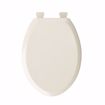 Picture of Bone Premium Plastic Toilet Seat, Closed Front with Cover, Slow-Close and QuicKlean® Hinges, Elongated