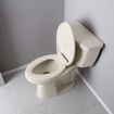 Picture of Bone Premium Plastic Toilet Seat, Closed Front with Cover, Slow-Close and QuicKlean® Hinges, Elongated