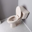 Picture of Biscuit Premium Plastic Toilet Seat, Closed Front with Cover, Slow-Close and QuicKlean® Hinges, Elongated