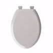 Picture of Cotton White Premium Plastic Toilet Seat, Closed Front with Cover, Slow-Close and QuicKlean® Hinges, Elongated