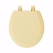 Picture of Citron Yellow Deluxe Molded Wood Toilet Seat, Closed Front with Cover, Round