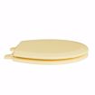 Picture of Citron Yellow Deluxe Molded Wood Toilet Seat, Closed Front with Cover, Round