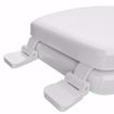 Picture of White Soft Toilet Seat, Closed Front with Cover, QuicKlean® Hinges, Elongated