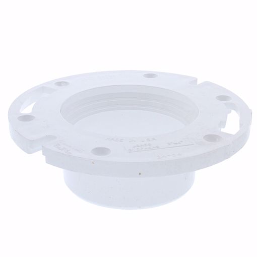 Picture of 3" x 4" PVC Closet Flange less Knockout