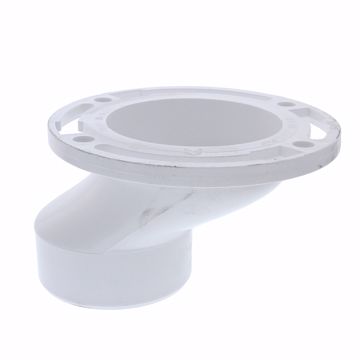 Picture of 3" x 4" PVC Offset Closet Flange